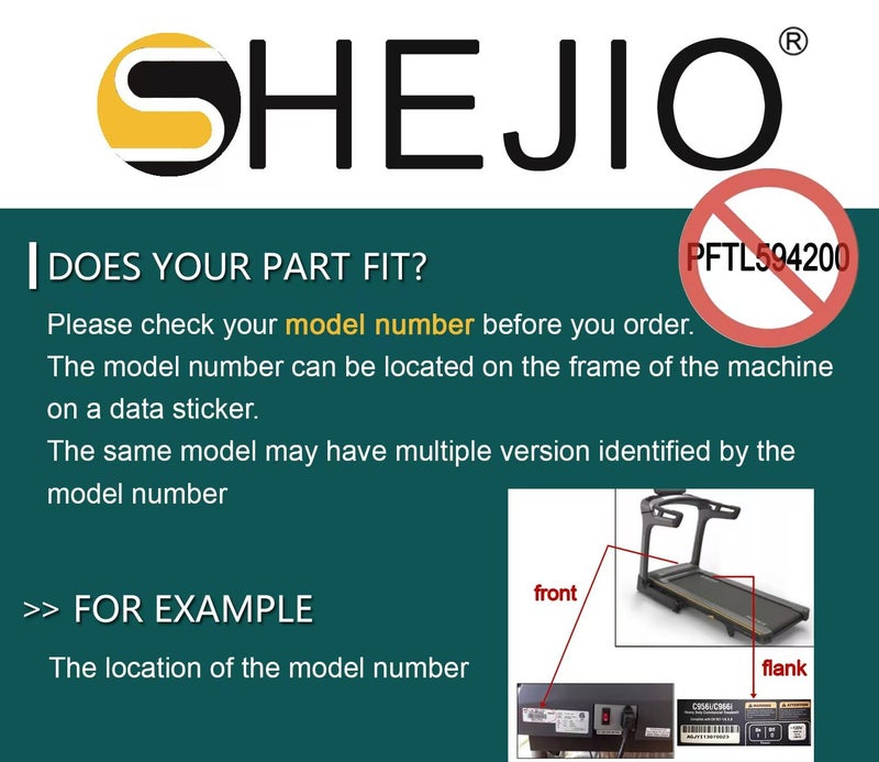 SHEJIO Treadmill (Running Belt) Walking Belt Compatible with Proform 505 CST,Part Number 262854,Model PFTL609101,PFTL609130,PFTL609131,PFTL609166 - Image 2